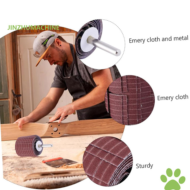 Полировальные расходные материалы Прочные лепестковые круги Наждачная бумага 250*50 мм Зернистость 240 Абразивный проволочный лепестковый круг для шлифовки и полировки 8